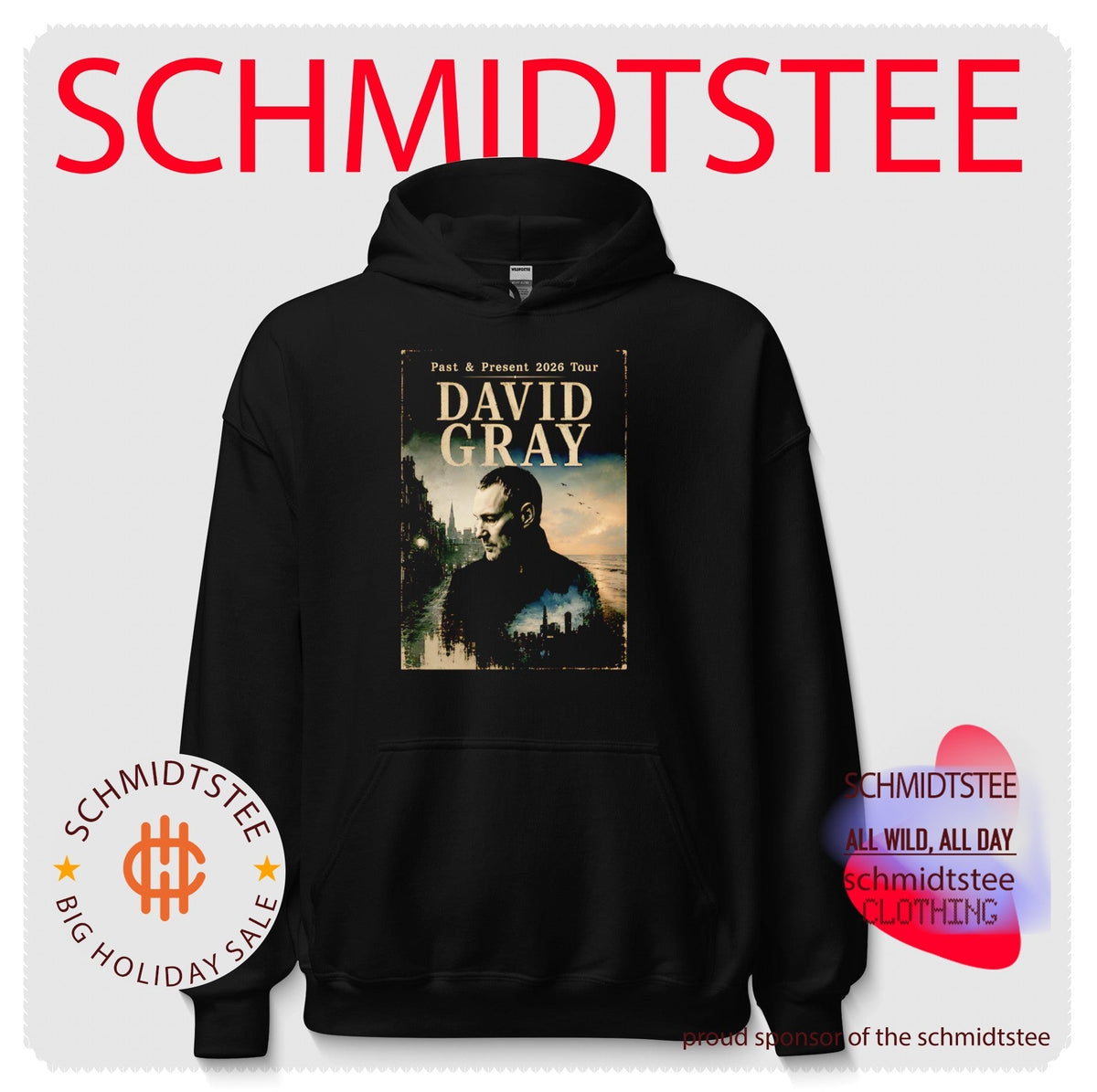 David Gray Past & Present 2026 Tour Singer Songwriter shirt Unisex