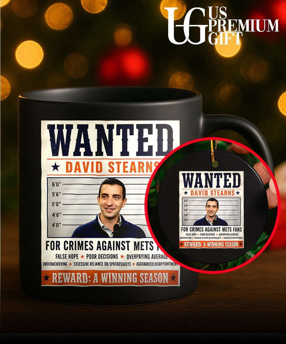 David Stearns New York Mets Wanted for Crimes Against Mets Fans Unisex