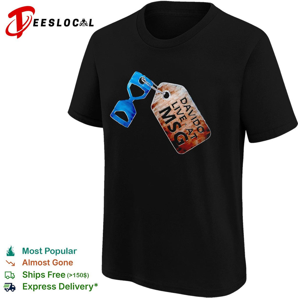 Davido Live at MSG Hourglass Pendant shirt Unisex