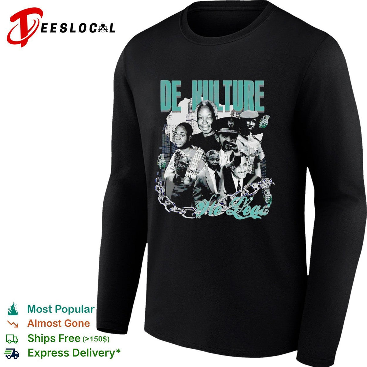 De Kulture African leaders no leash shirt Unisex