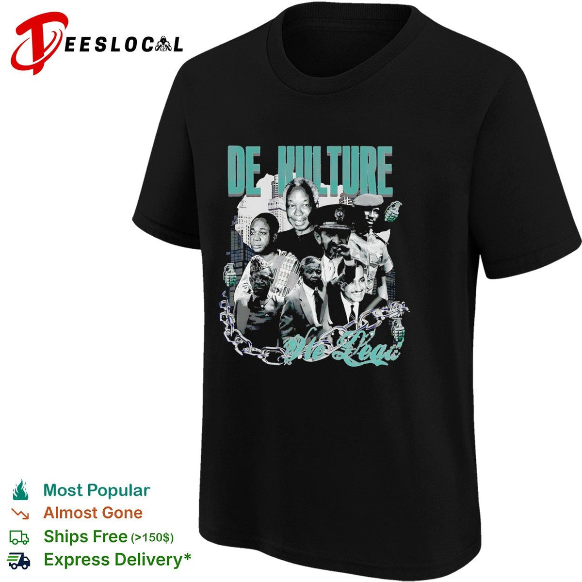 De Kulture African leaders no leash shirt Unisex