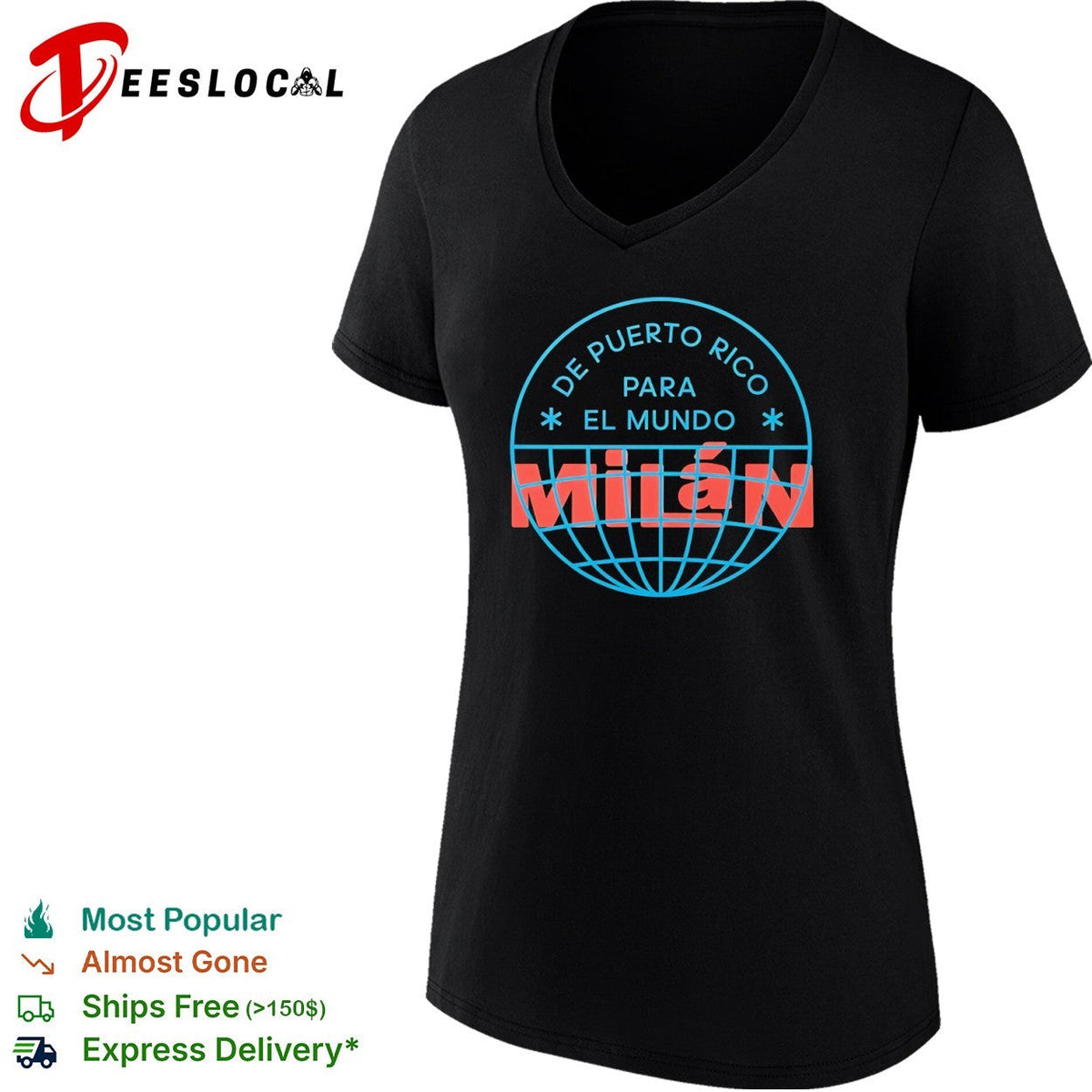De Puerto Rico Para El Mundo Milán Shirt De Puerto Rico Para El Mundo Milan Shirt Unisex