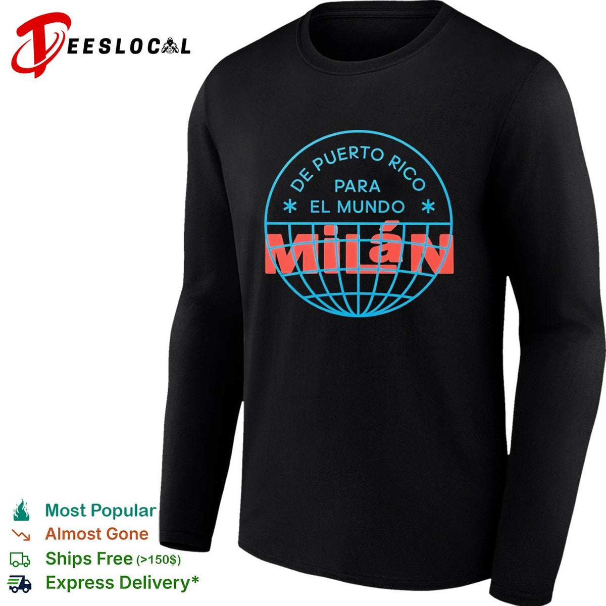 De Puerto Rico Para El Mundo Milán Shirt De Puerto Rico Para El Mundo Milan Shirt Unisex