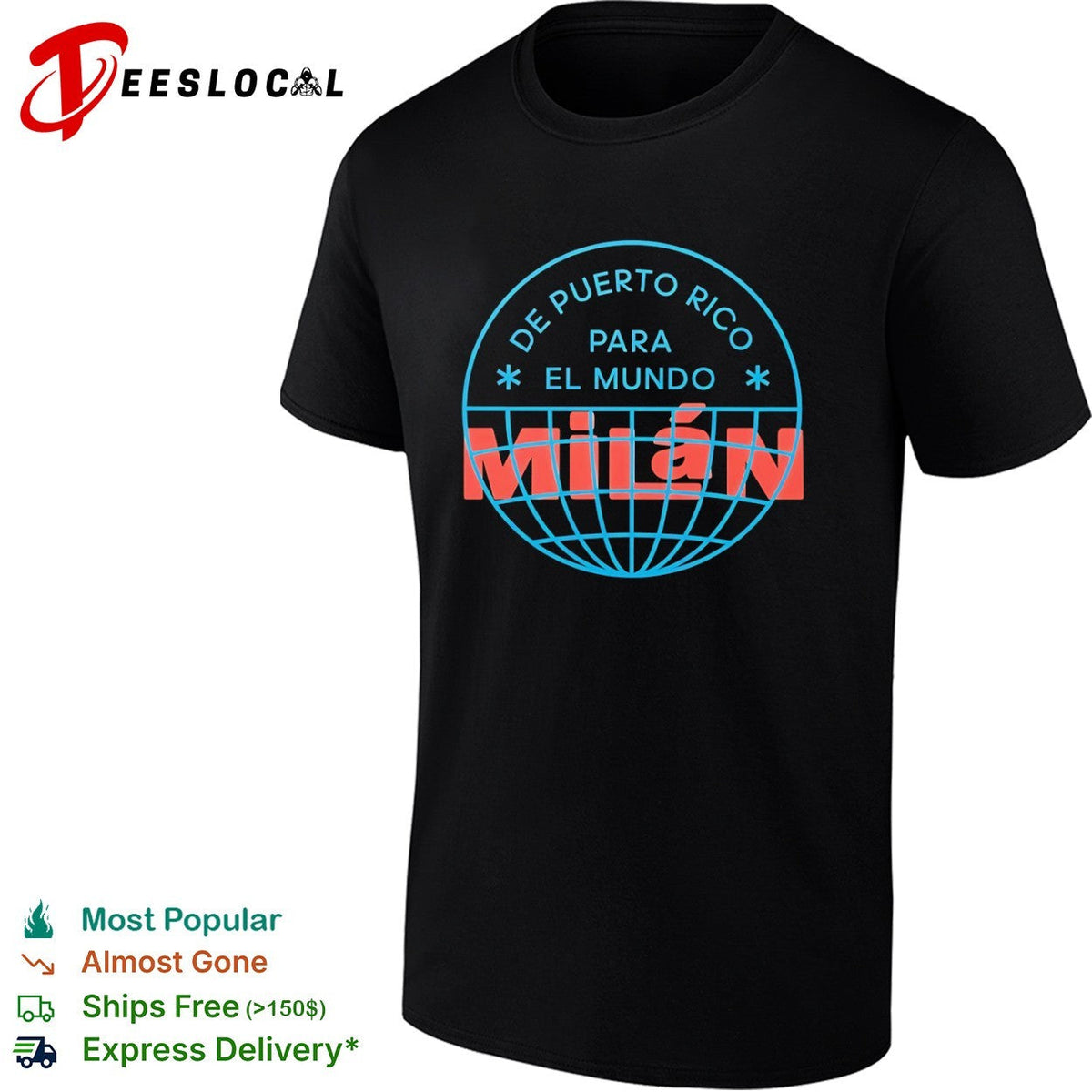 De Puerto Rico Para El Mundo Milán Shirt De Puerto Rico Para El Mundo Milan Shirt Unisex