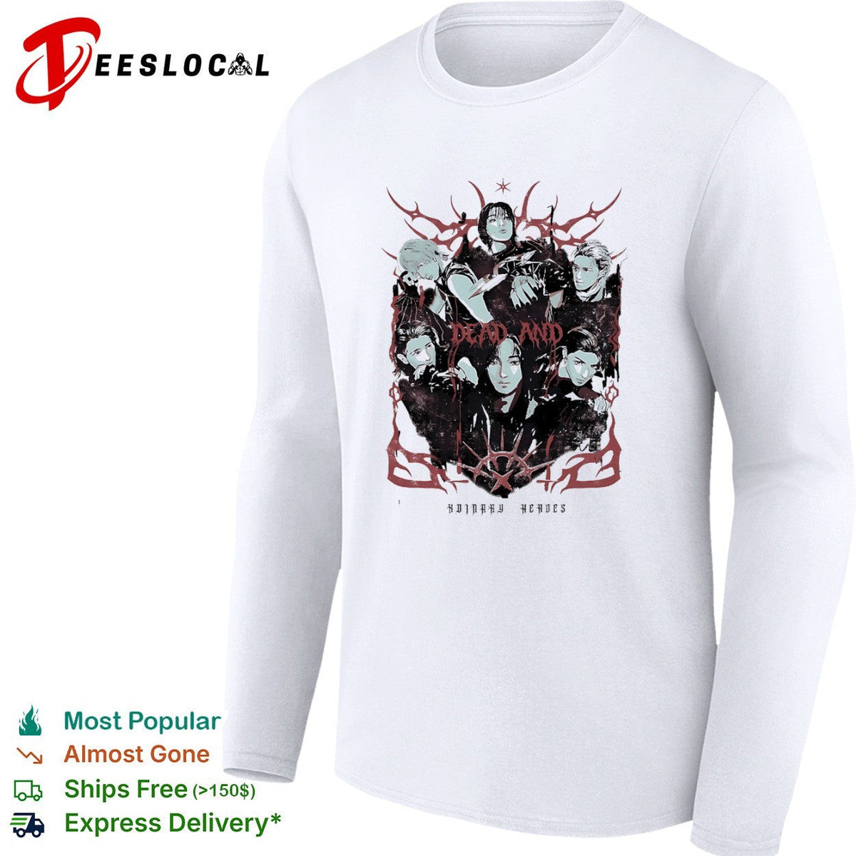 Dead and Ordinary Heroes Ateez Kpop Group Members Kpop Music shirt Unisex