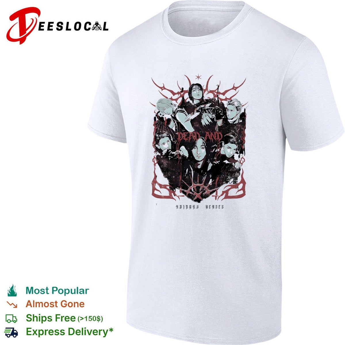 Dead and Ordinary Heroes Ateez Kpop Group Members Kpop Music shirt Unisex