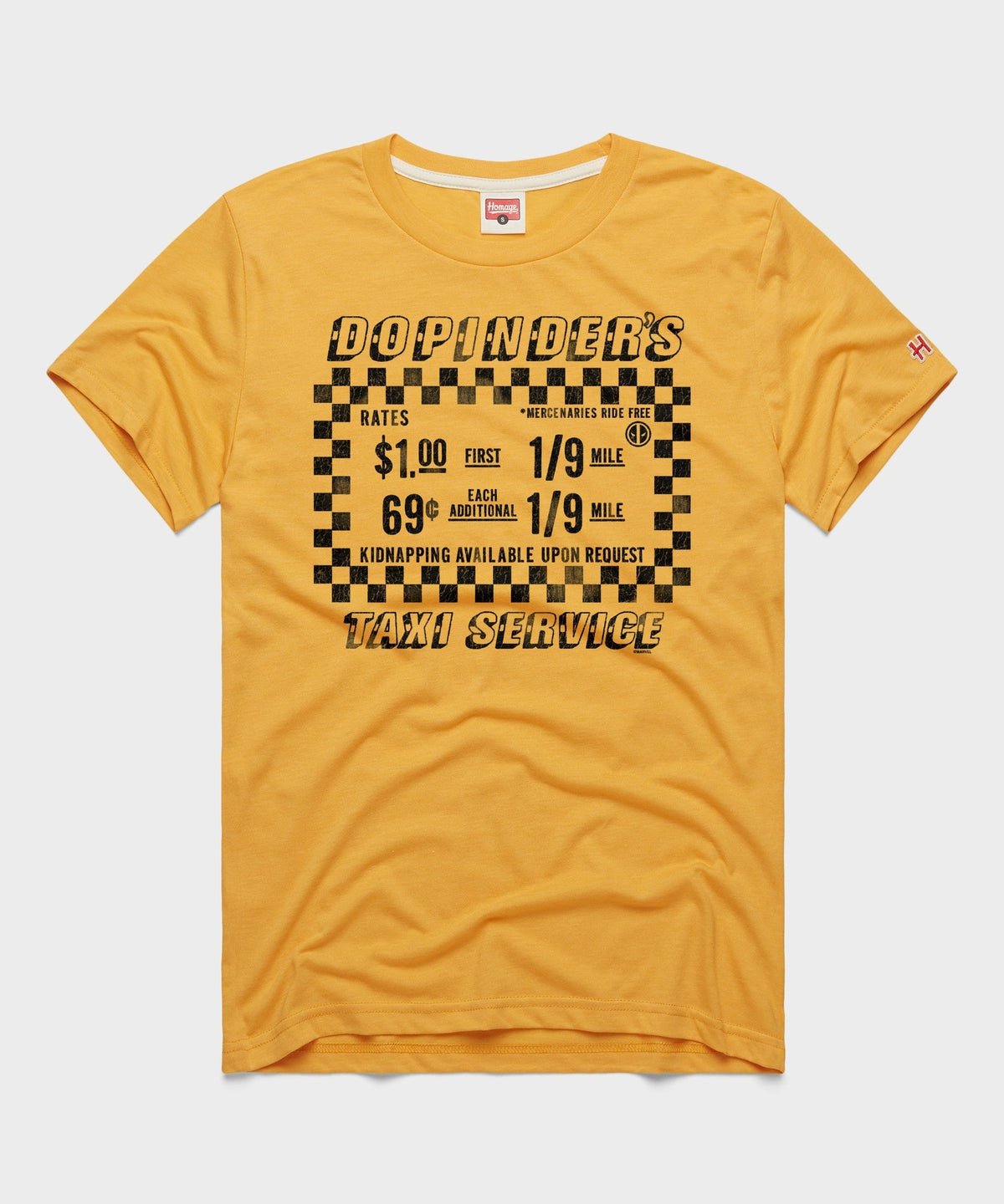 Deadpool Dopinder's Taxi Service Unisex