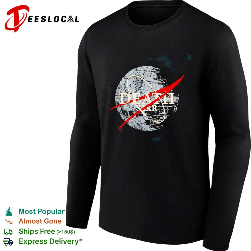 Death Star sci-fi NASA logo parody shirt Unisex