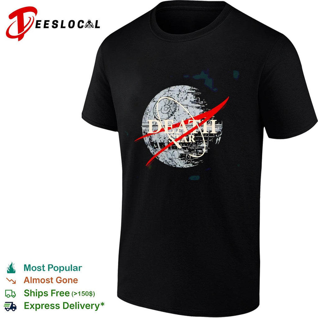 Death Star sci-fi NASA logo parody shirt Unisex