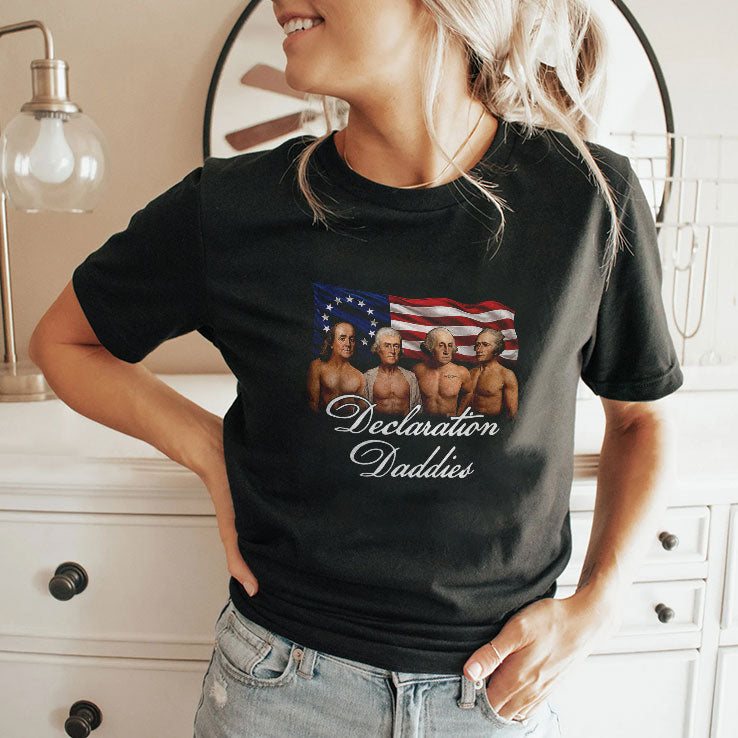 Declaration Daddies 4th Of July Founding Fathers America 250 T Shirt Unisex