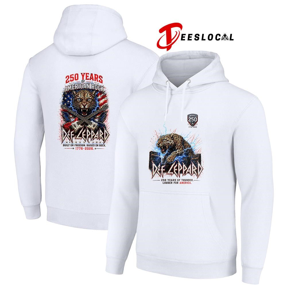 Def Leppard 250 years of American rock built on freedom raised on rock shirt Unisex