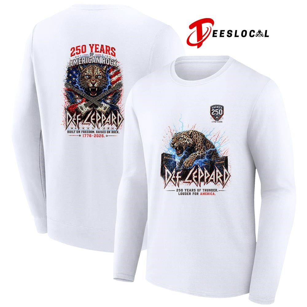 Def Leppard 250 years of American rock built on freedom raised on rock shirt Unisex