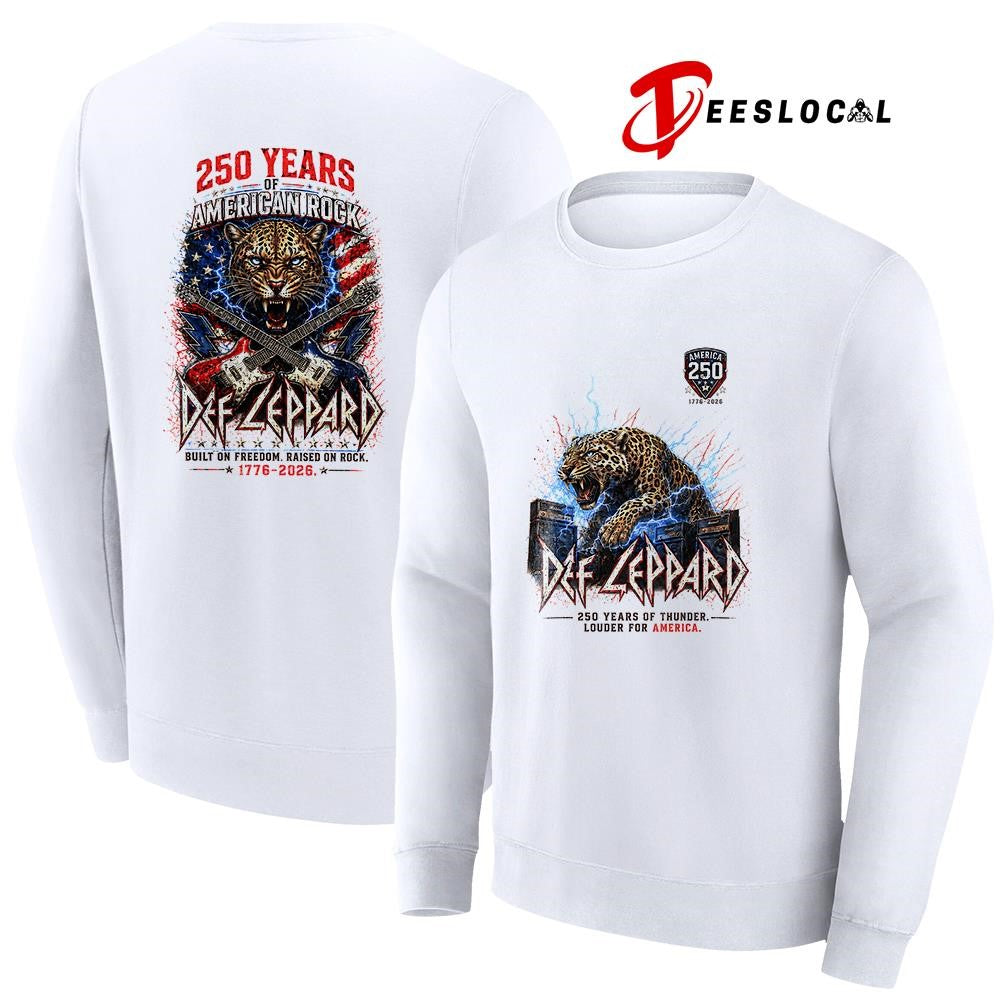 Def Leppard 250 years of American rock built on freedom raised on rock shirt Unisex