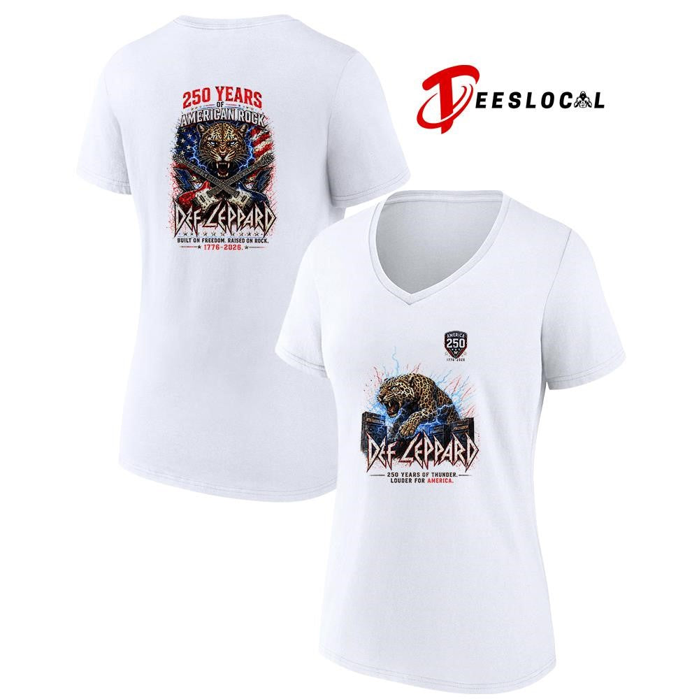 Def Leppard 250 years of American rock built on freedom raised on rock shirt Unisex