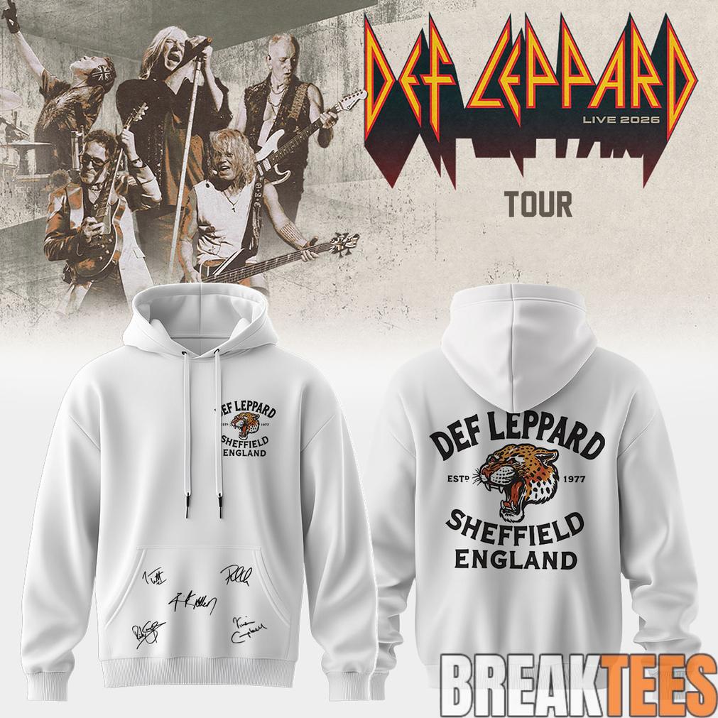 Def Leppard Live 2026 Limited Edition Signature Unisex