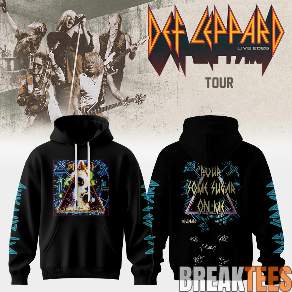 Def Leppard Live 2026 Limited Edition Signature Unisex