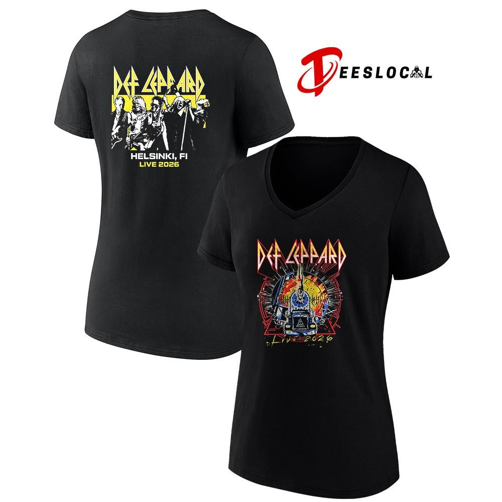Def Leppard tour UK and EU Helsinki Finland event shirt Unisex