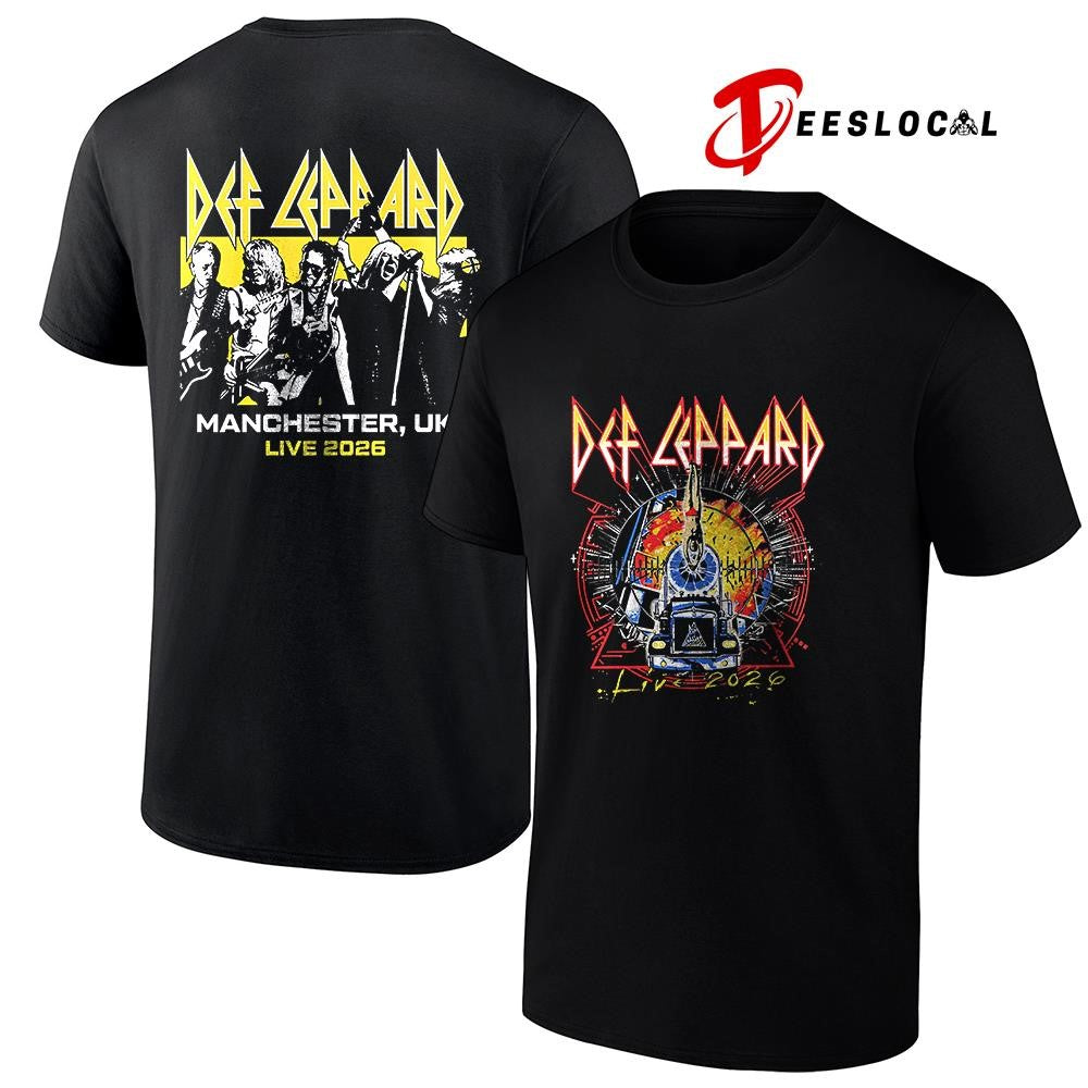 Def Leppard tour UK and EU Manchester UK event shirt Unisex