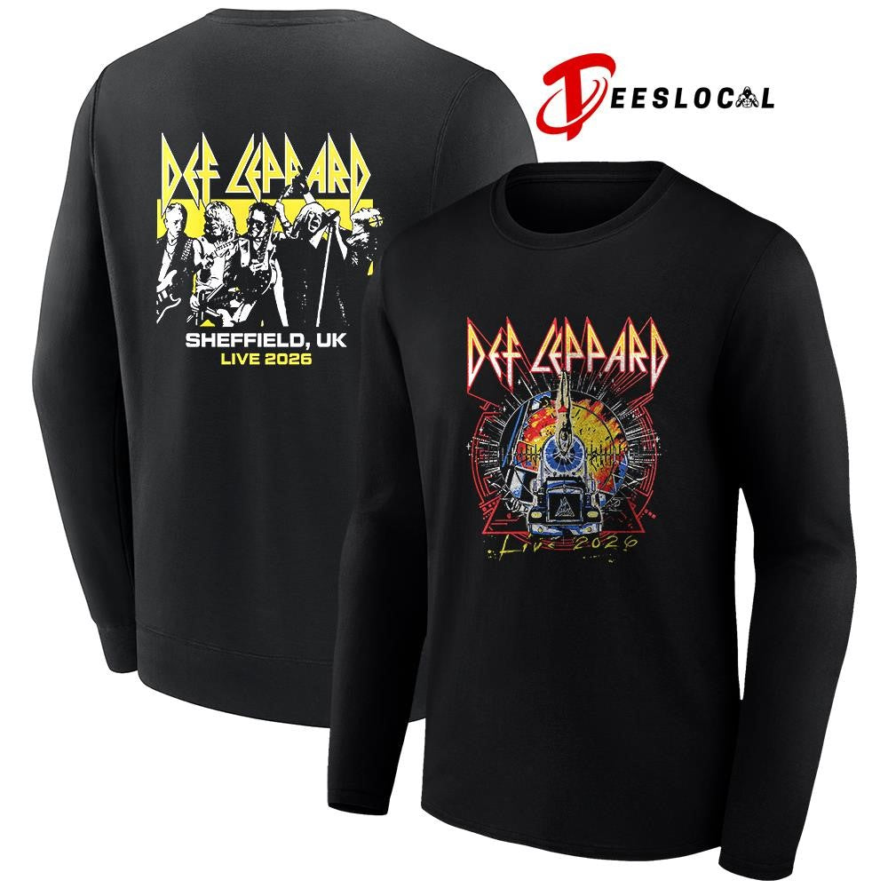 Def Leppard tour UK and EU Sheffield UK event shirt Unisex