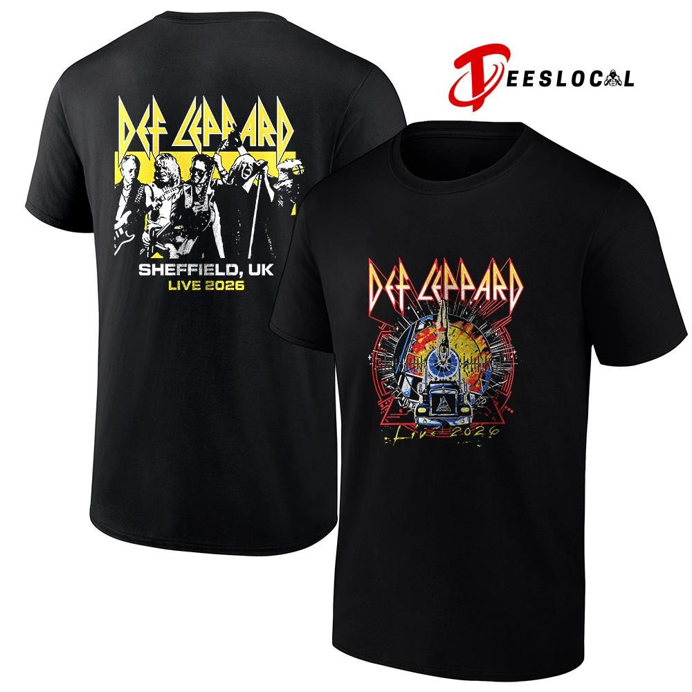 Def Leppard tour UK and EU Sheffield UK event shirt Unisex