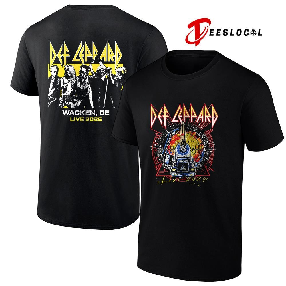 Def Leppard tour UK and EU Wacken Germany event shirt Unisex