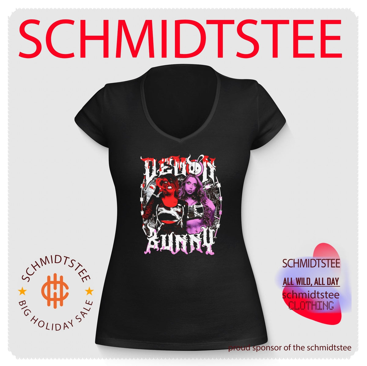Demon Bunny Dual Chaos Rosemary and Allie shirt Unisex