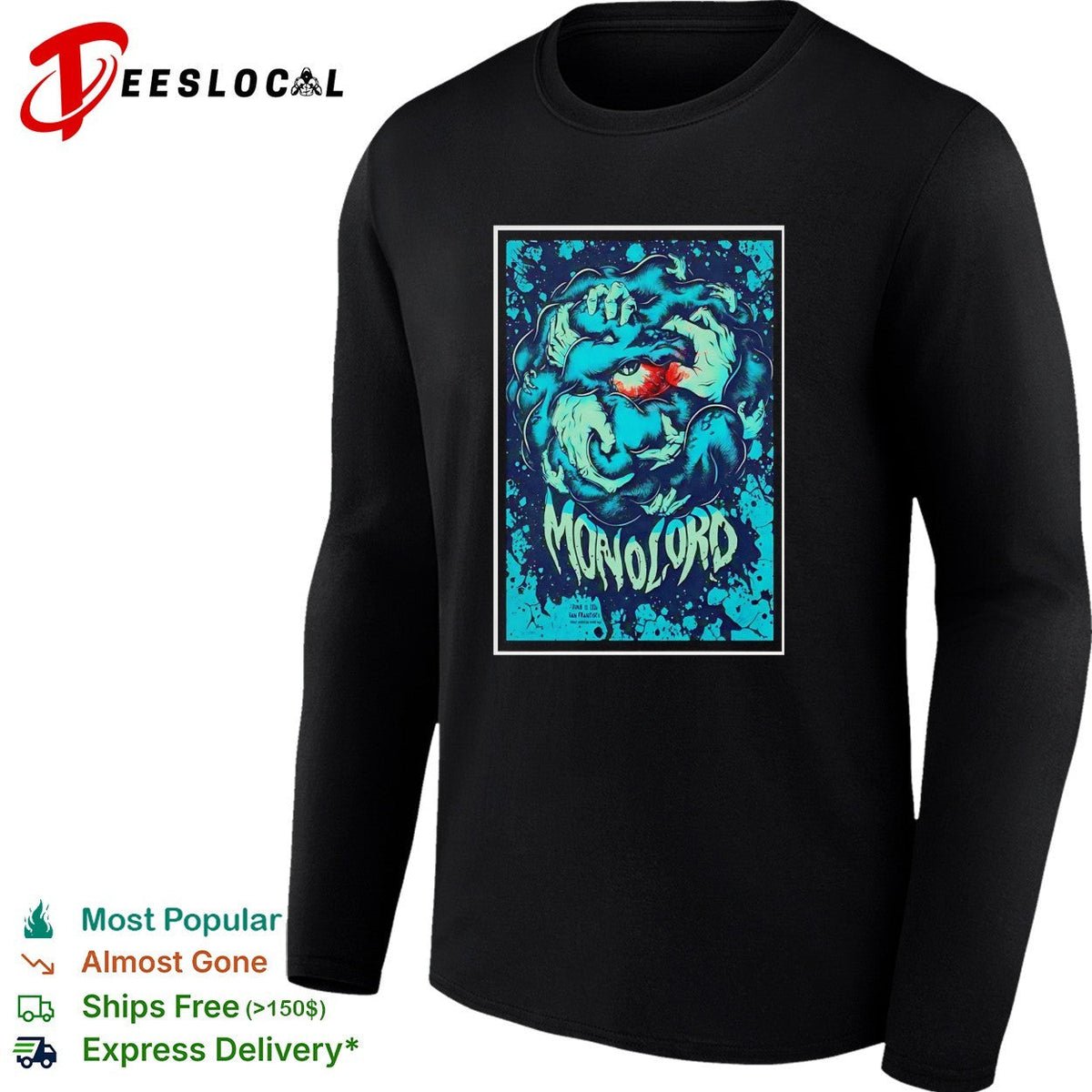 Demonic creature monster concert framed poster art shirt Unisex