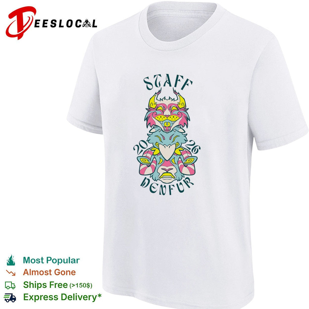 DenFur furry convention staff animal totem 2026 shirt Unisex
