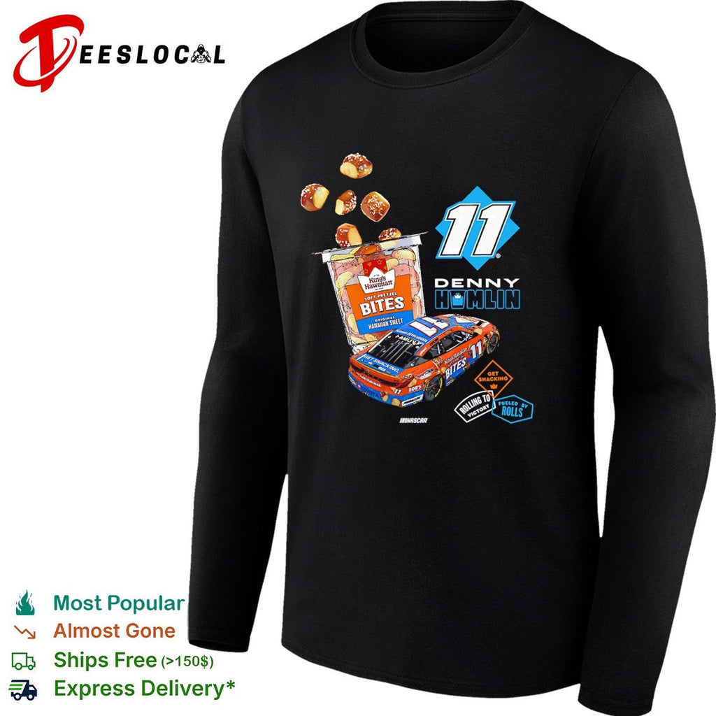 Denny Hamlin 11 Joe Gibbs Racing Nascar Kings Hawaiian Soft Pretzel Bites shirt Unisex