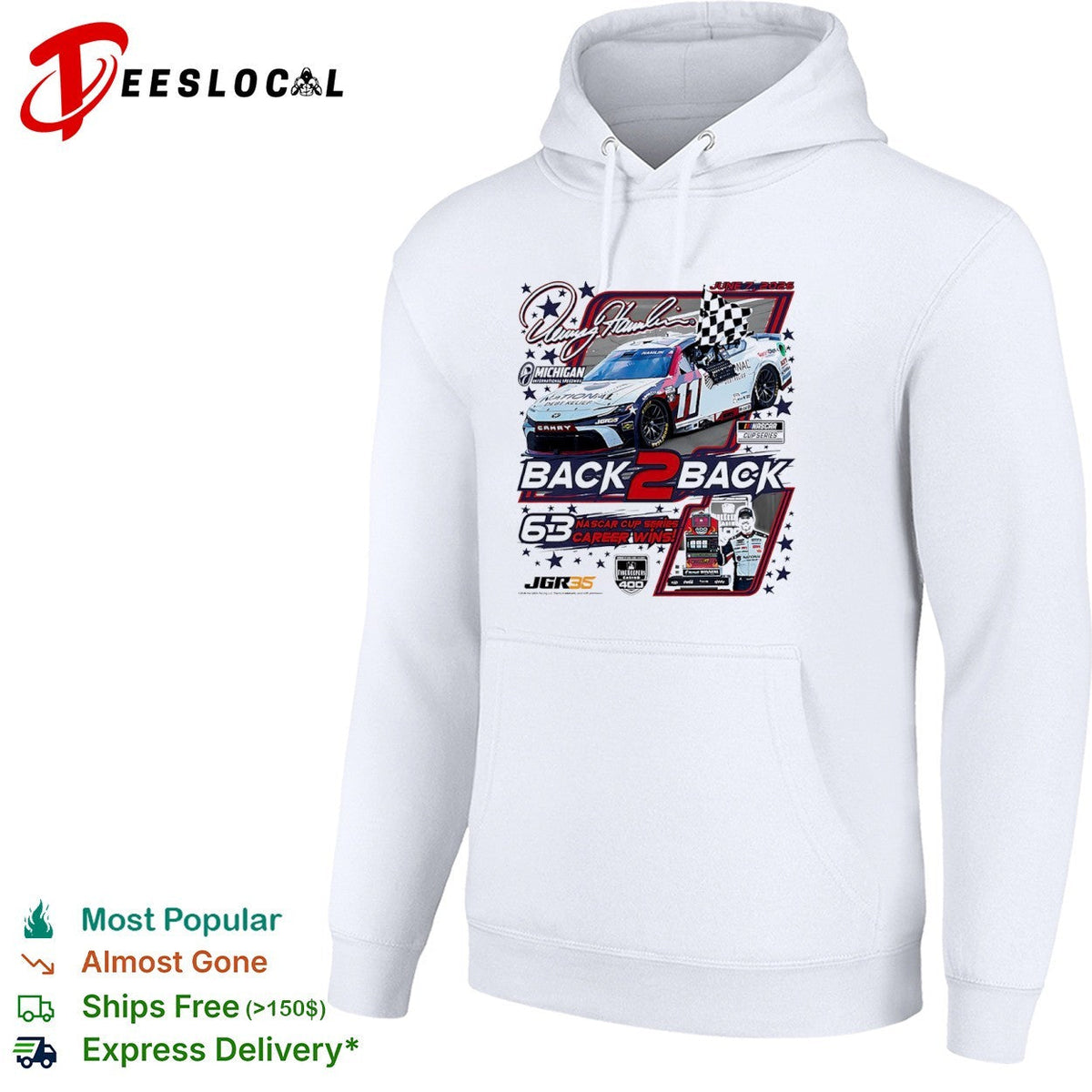 Denny Hamlin Joe Gibbs Racing NASCAR Cup Series Michigan International Speedway shirt Unisex
