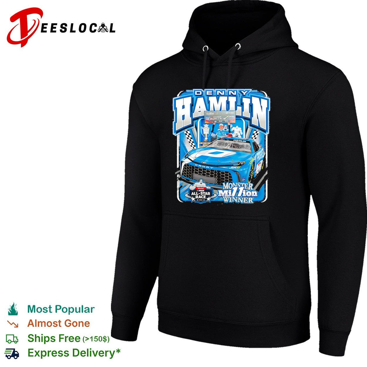 Denny Hamlin Joe Gibbs Racing NASCAR Dover All Star Race 2026 Monster Million shirt Unisex
