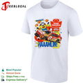 Denny Hamlin Joe Gibbs Racing NASCAR Minions King’s Hawaiian Bananaaa Shake’em Bites shirt