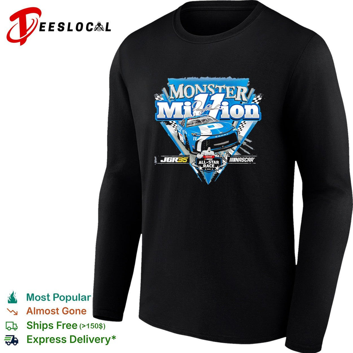 Denny Hamlin Monster Million NASCAR Dover All Star Race 2024 JGR35 Toyota Camry shirt Unisex