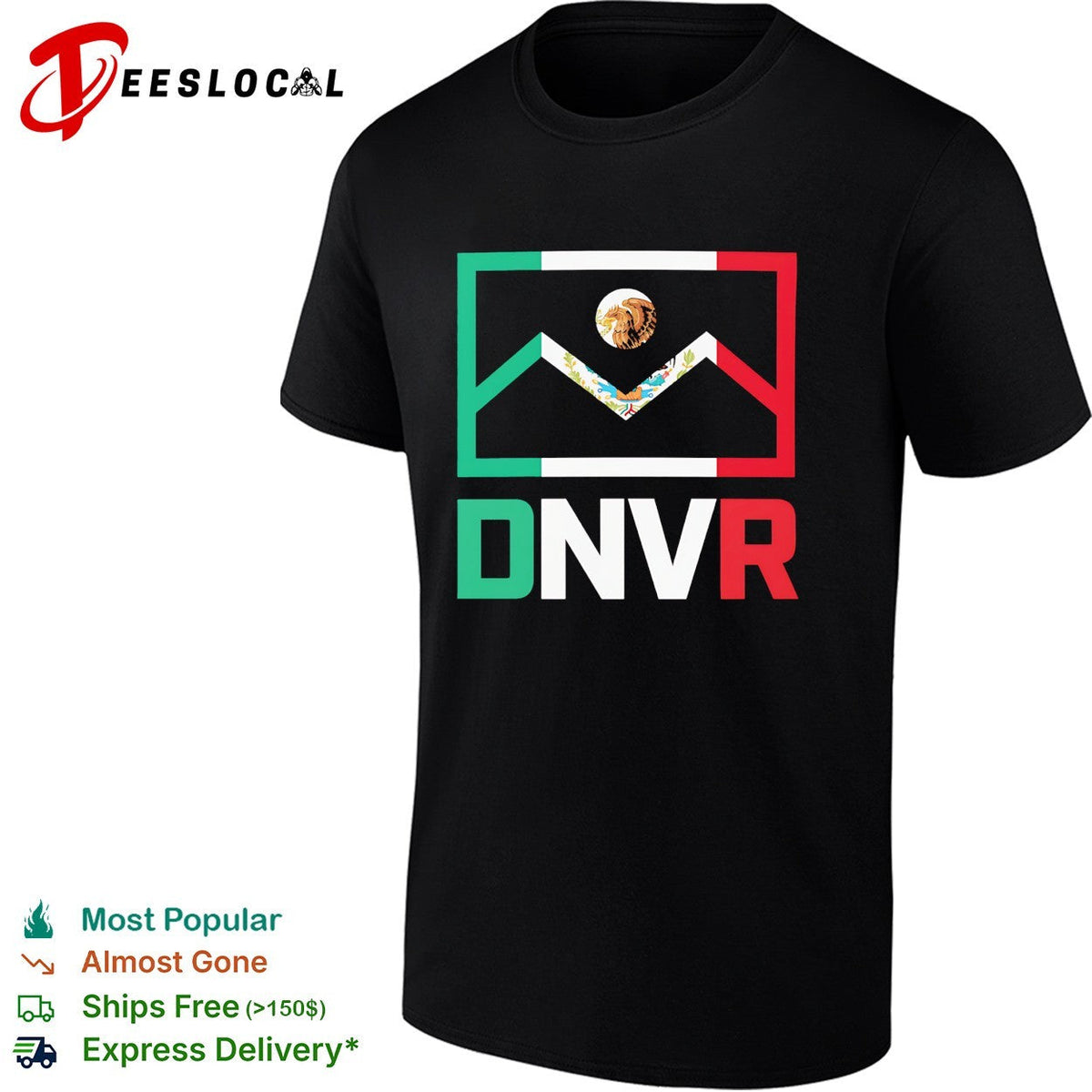 Denver Mexico DNVR flag mashup heritage city pride shirt Unisex