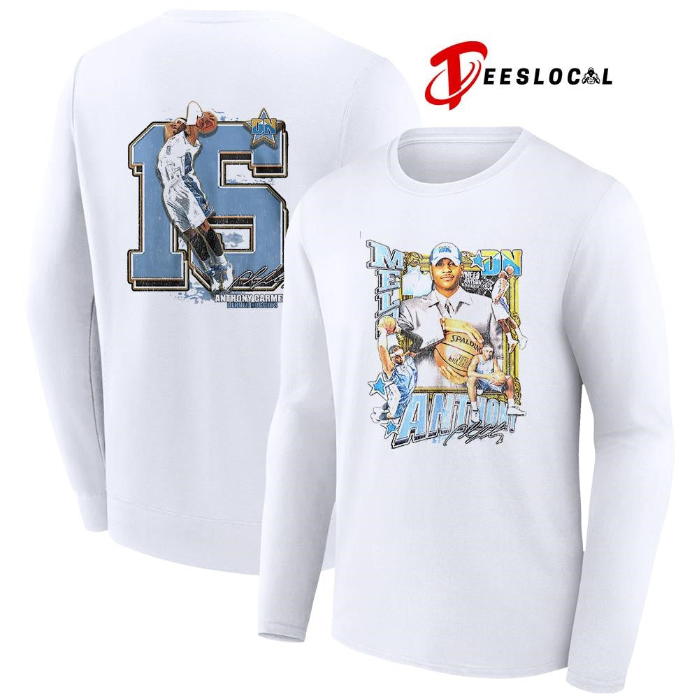 Denver Nuggets Anthony Carmelo 15 signature pose shirt Unisex