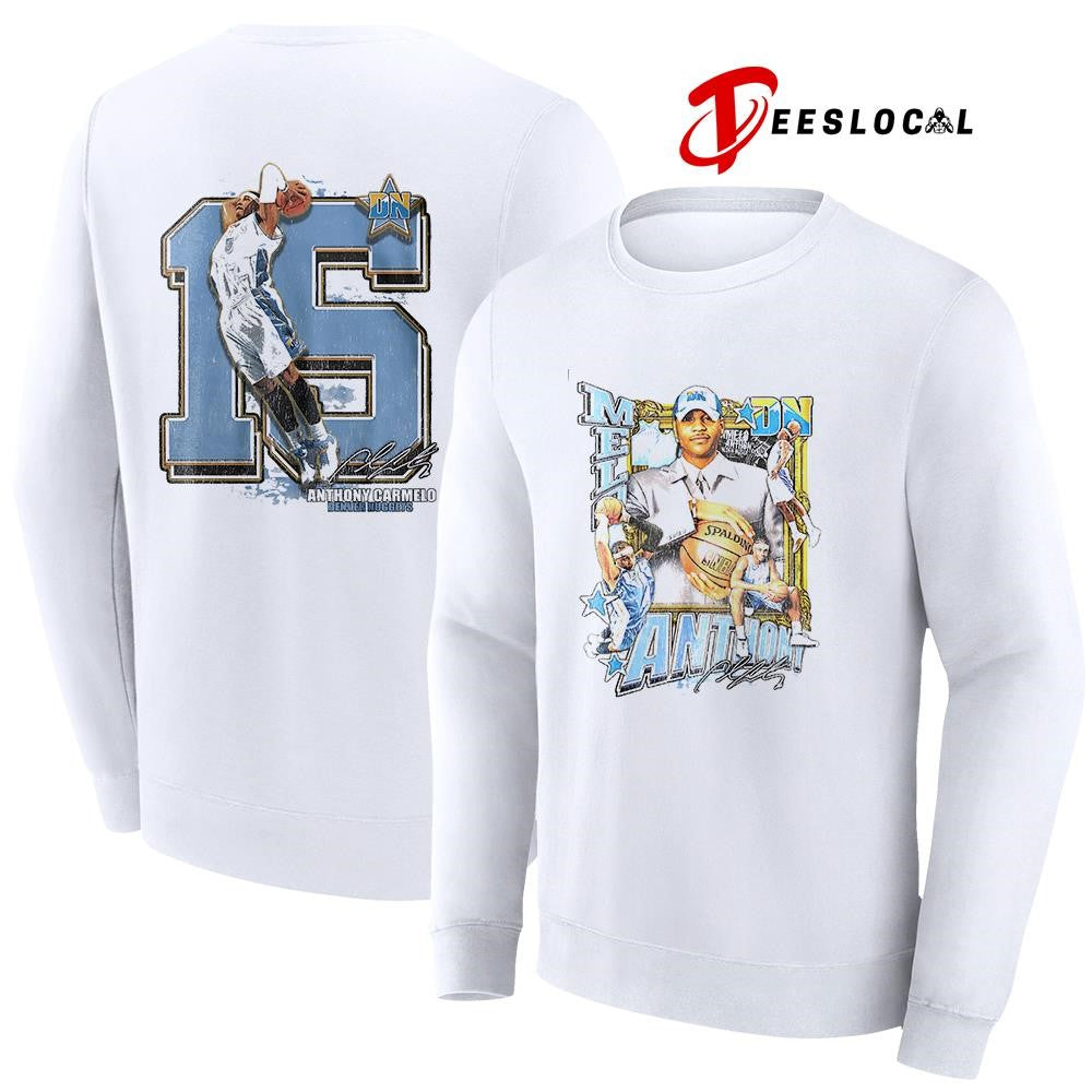 Denver Nuggets Anthony Carmelo 15 signature pose shirt Unisex