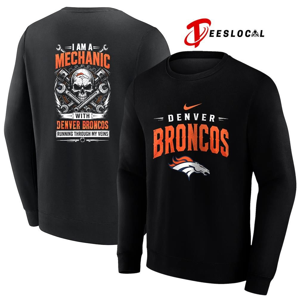 DenverBroncosIamamechanicrunningthroughmyveinsskeletonshirt Unisex