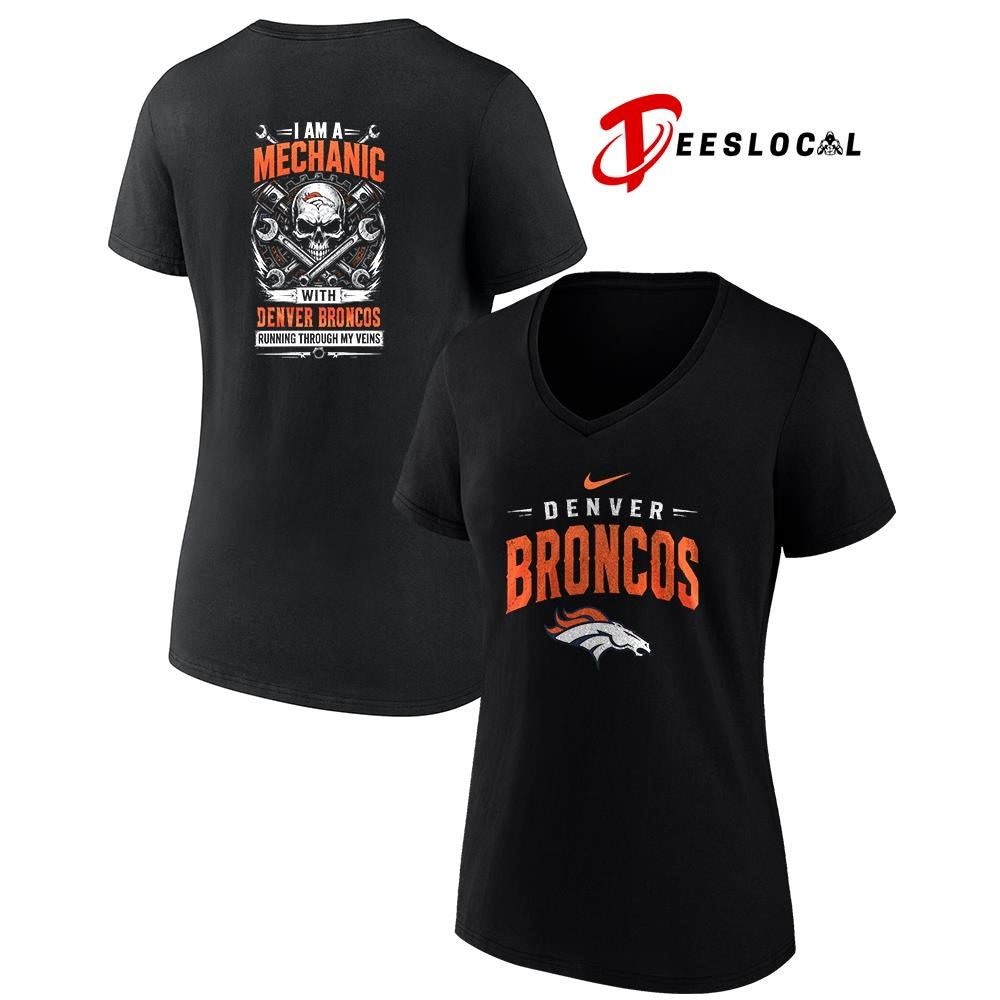 DenverBroncosIamamechanicrunningthroughmyveinsskeletonshirt Unisex