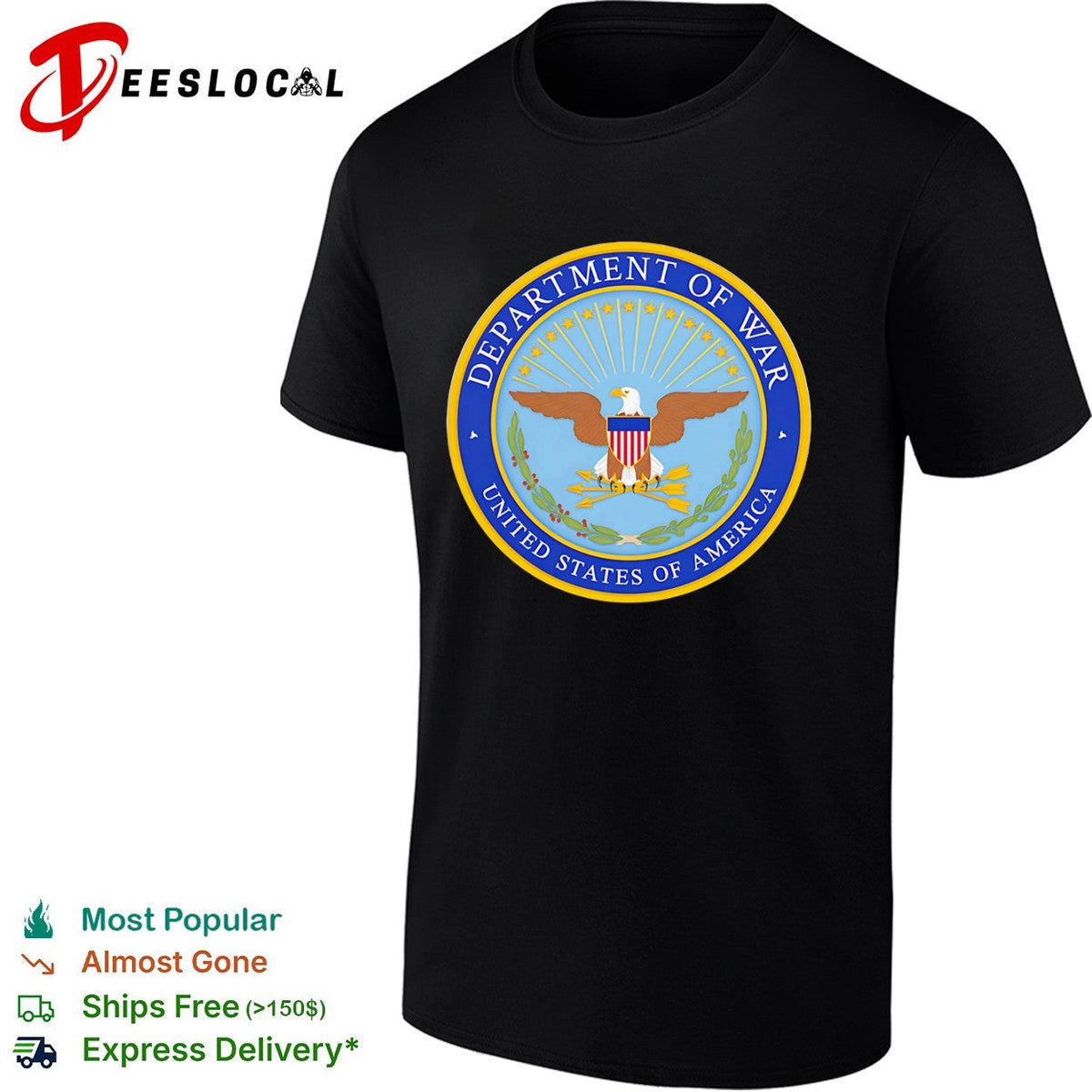 Department of War United States of America Seal Patriotic shirt Unisex