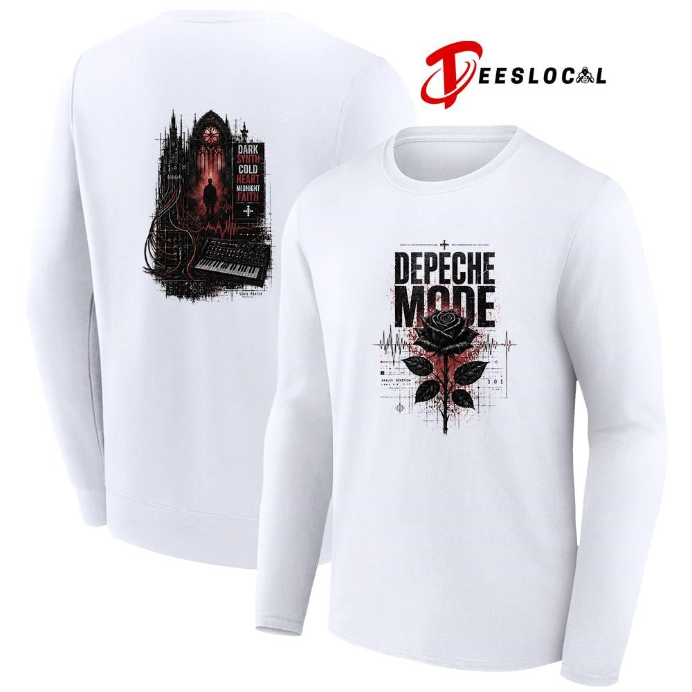 Depeche Mode dark synth cold heart midnight faith graphic shirt Unisex