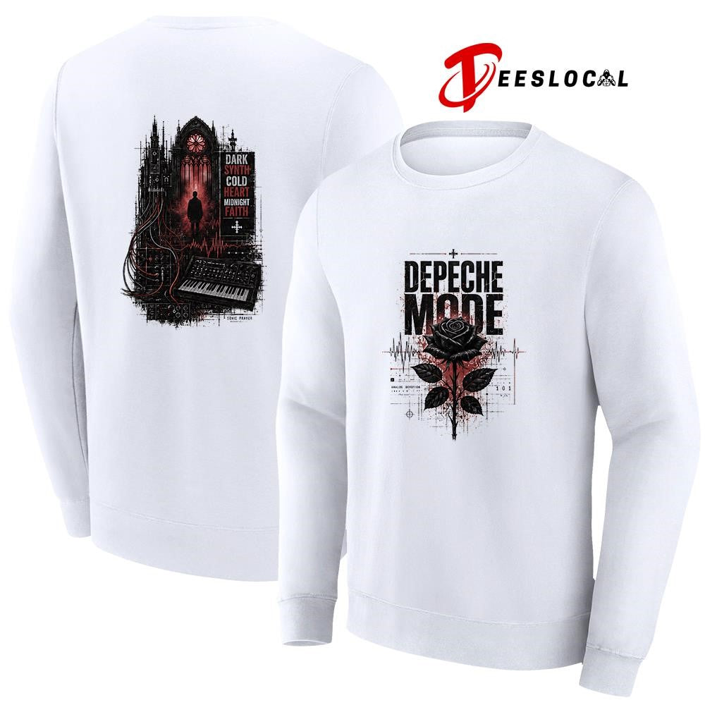 Depeche Mode dark synth cold heart midnight faith graphic shirt Unisex