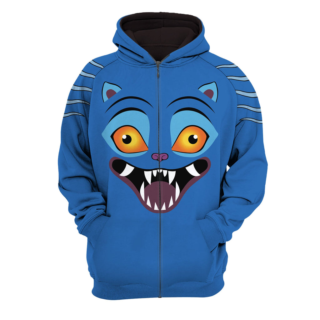 Derpy Tiger Raglan Zip Unisex