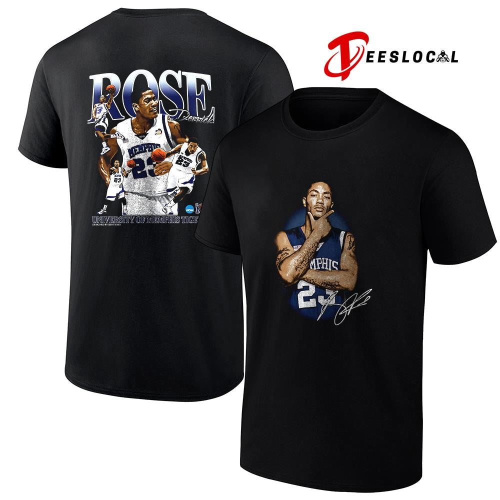Derrick Rose x University of Memphis Tigers graphic signature shirt Unisex