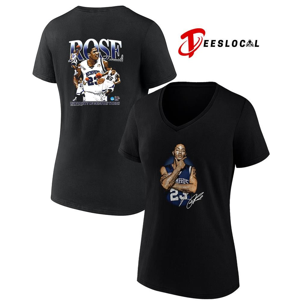 Derrick Rose x University of Memphis Tigers graphic signature shirt Unisex