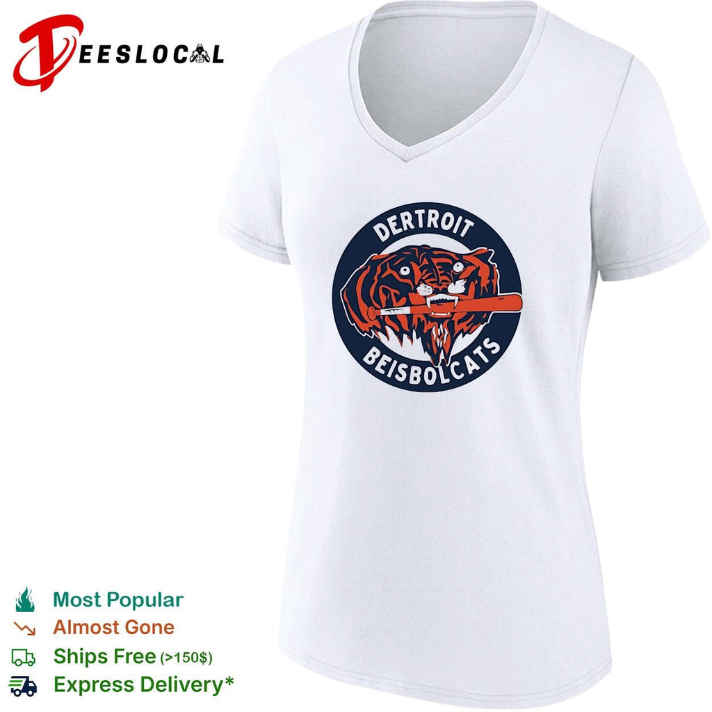 Dertroit Beisbolcats Detroit Tigers baseball parody funny shirt Unisex