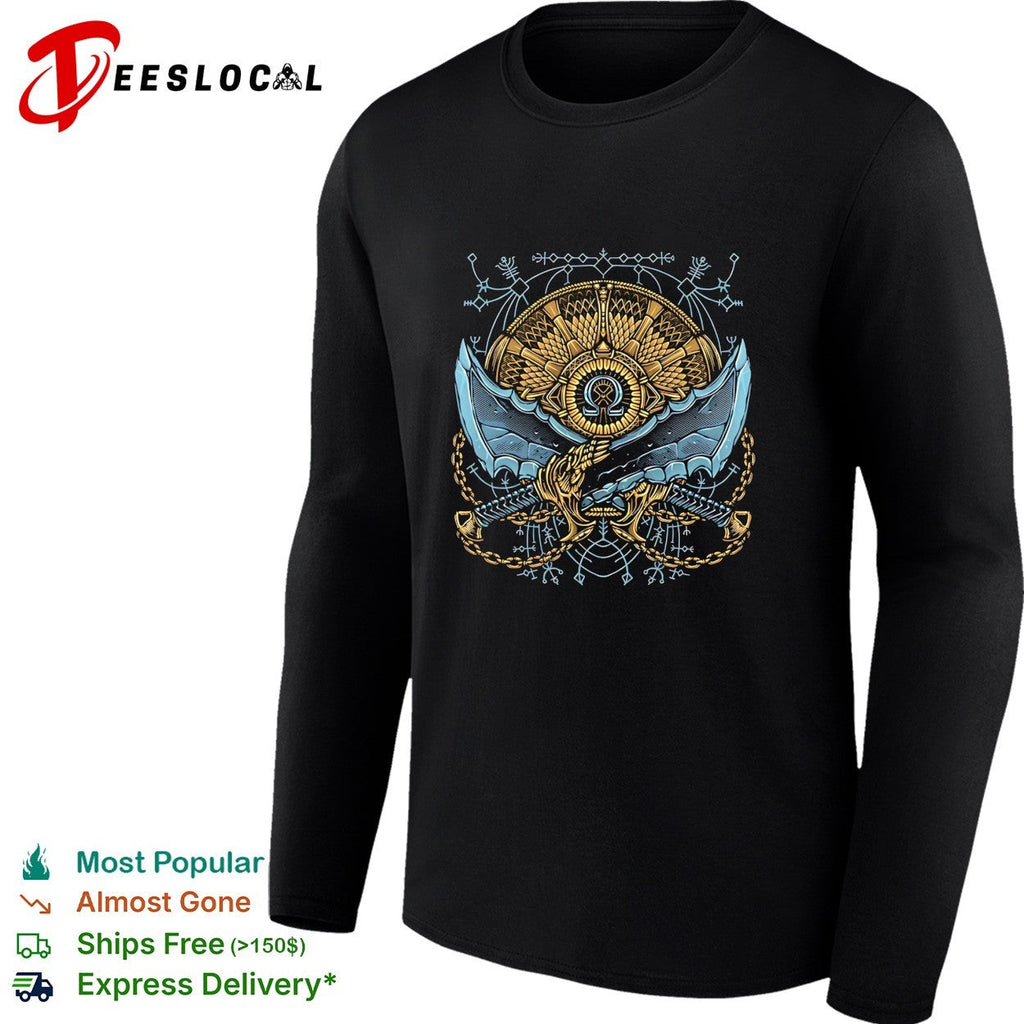 Destiny of the God God of War featuring the Blades of Chaos shirt Unisex