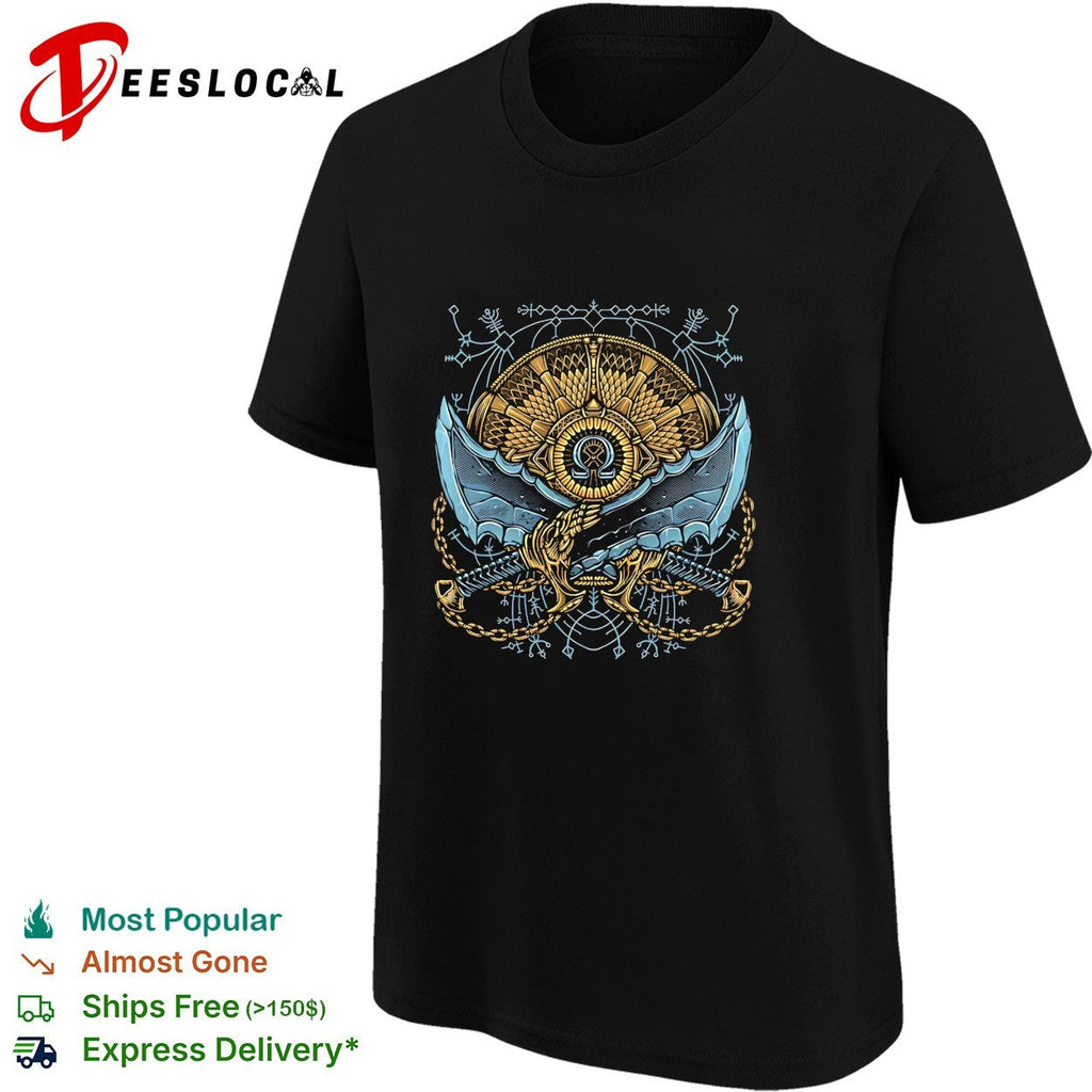 Destiny of the God God of War featuring the Blades of Chaos shirt Unisex