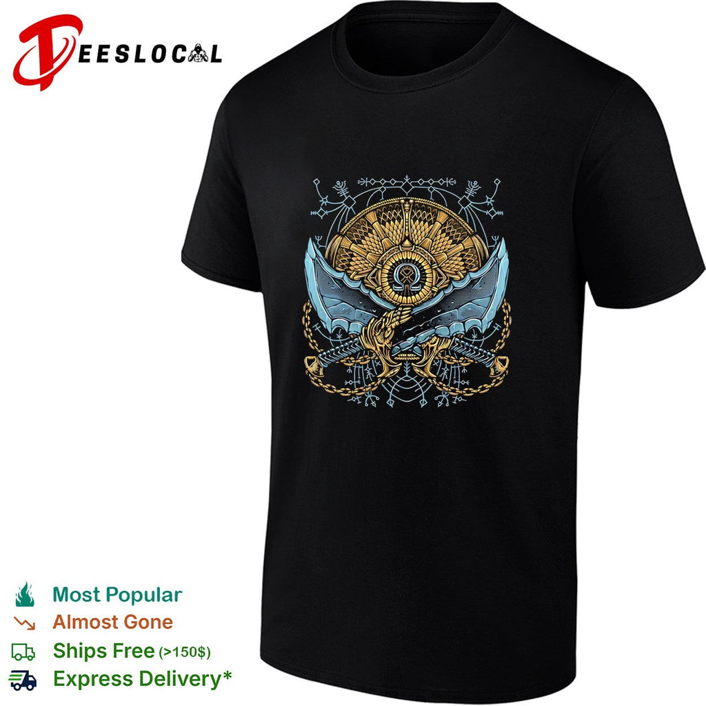 Destiny of the God God of War featuring the Blades of Chaos shirt Unisex