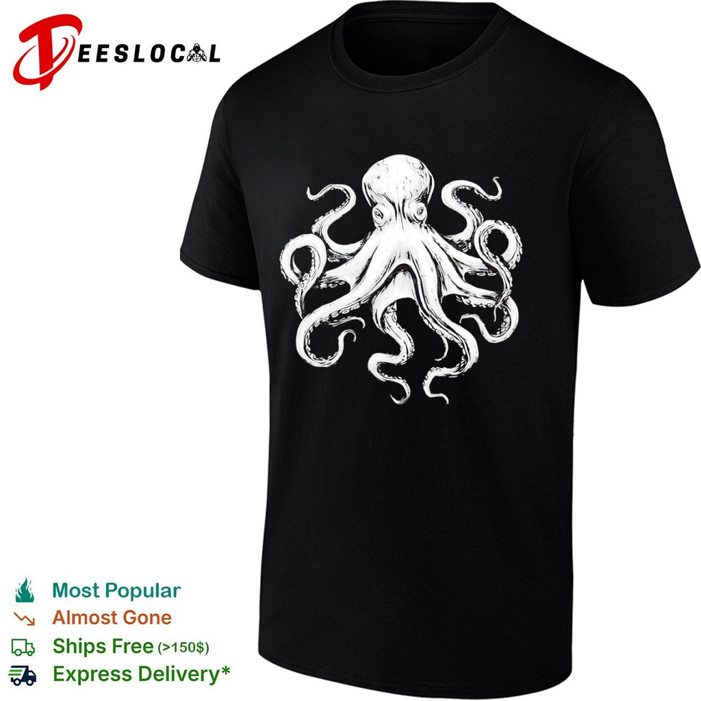 Detailed Kraken Tentacle Marine Life Animal shirt Unisex