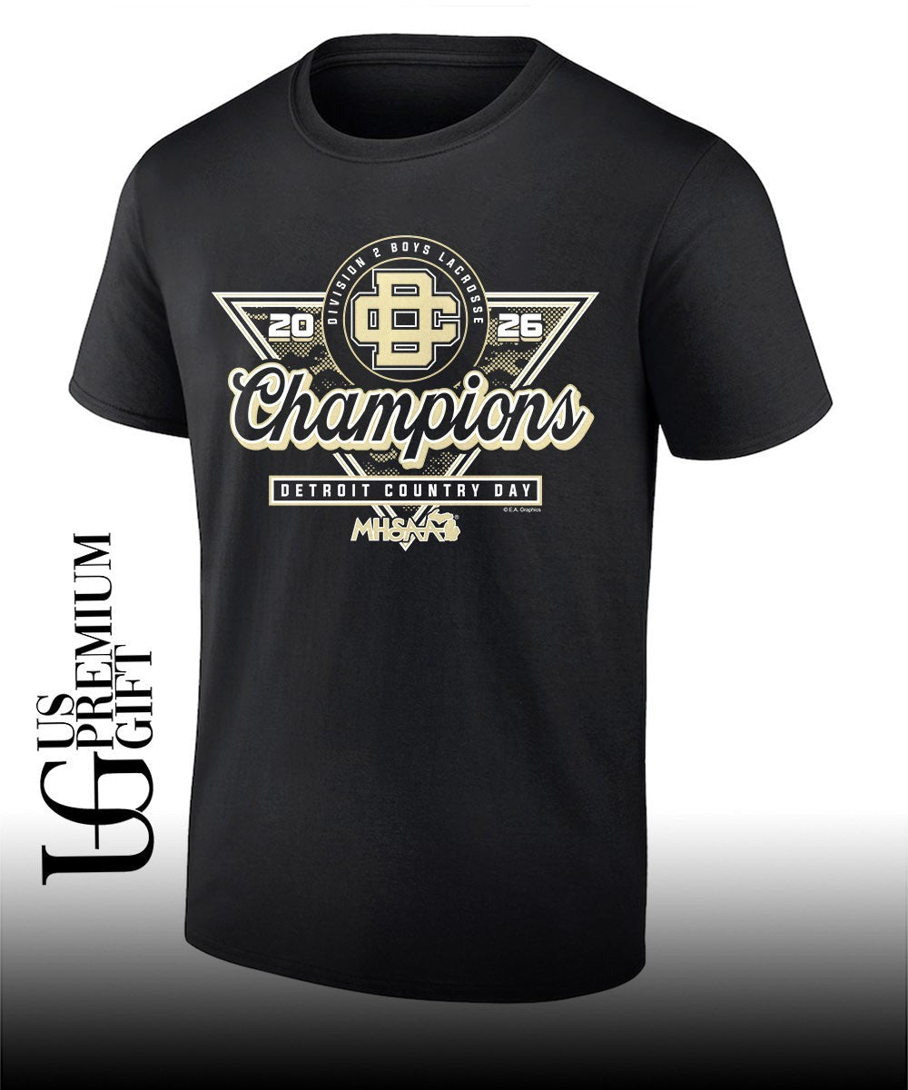 Detroit Country Day Division 2 MHSAA Boys Lacrosse Champions 2026 shirt Unisex